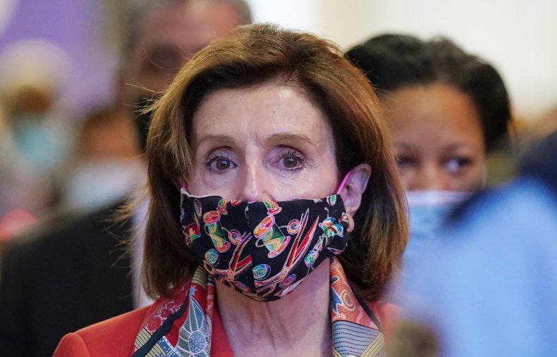 Nancy Pelosi Wears a Mask at COP26