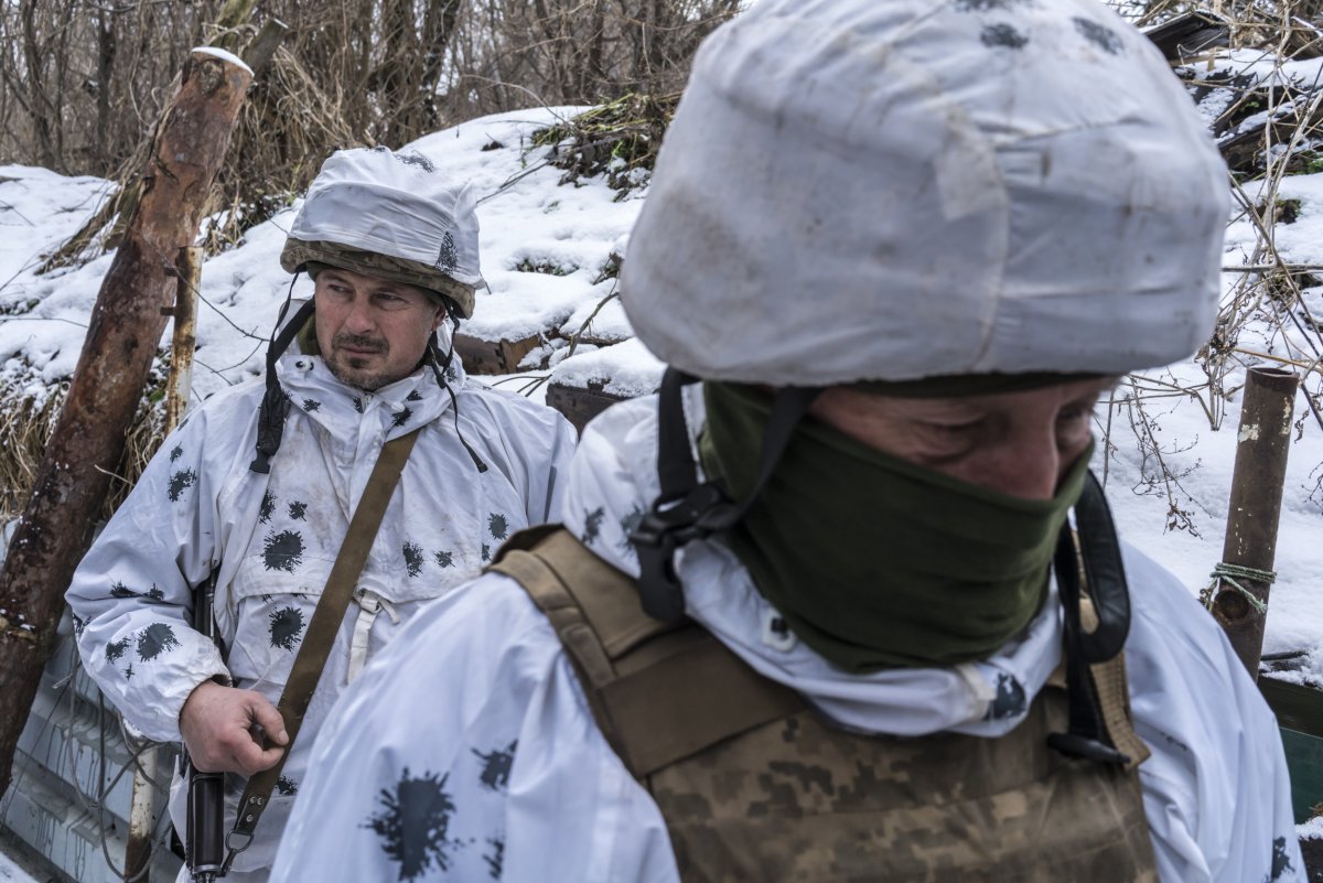 Ukrainian Soldiers on the Front Line