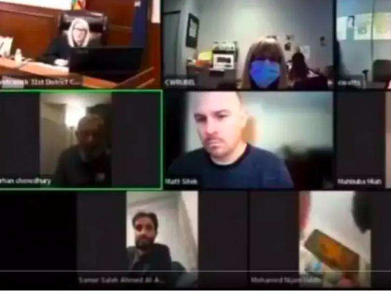 Virtual court meeting on Zoom