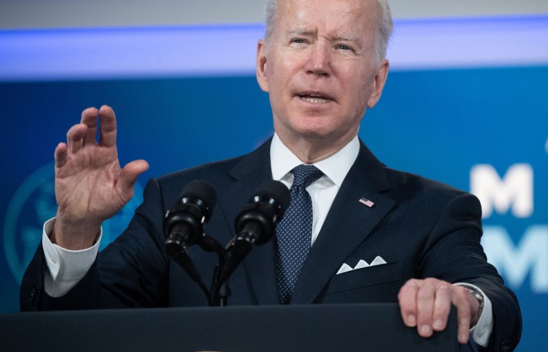 President Joe Biden speaks