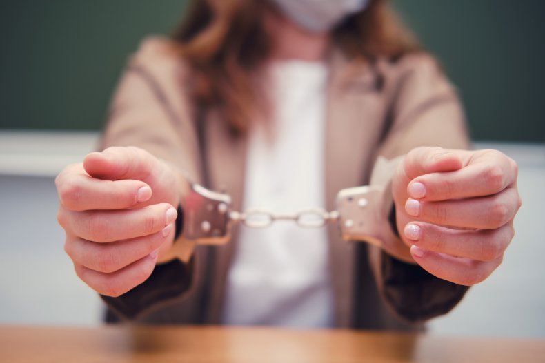 Handcuffed Teacher