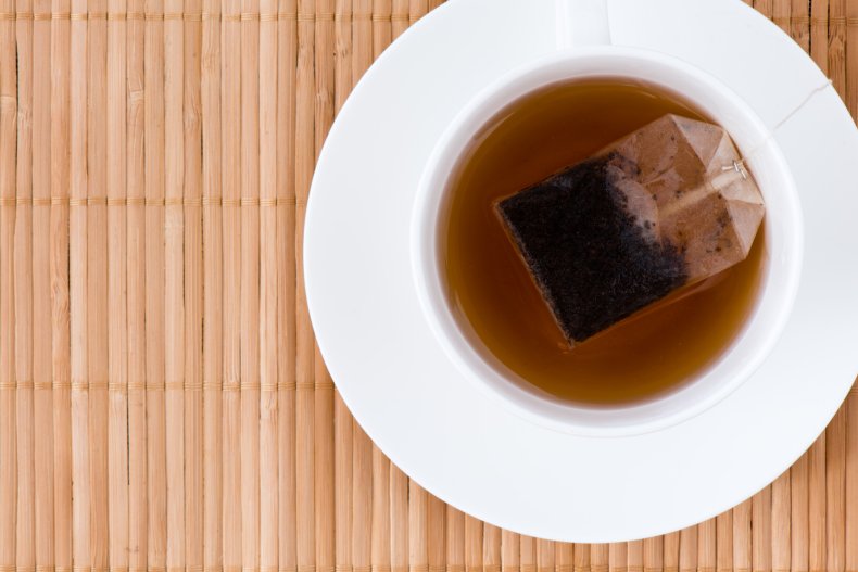 Cup of tea with teabag