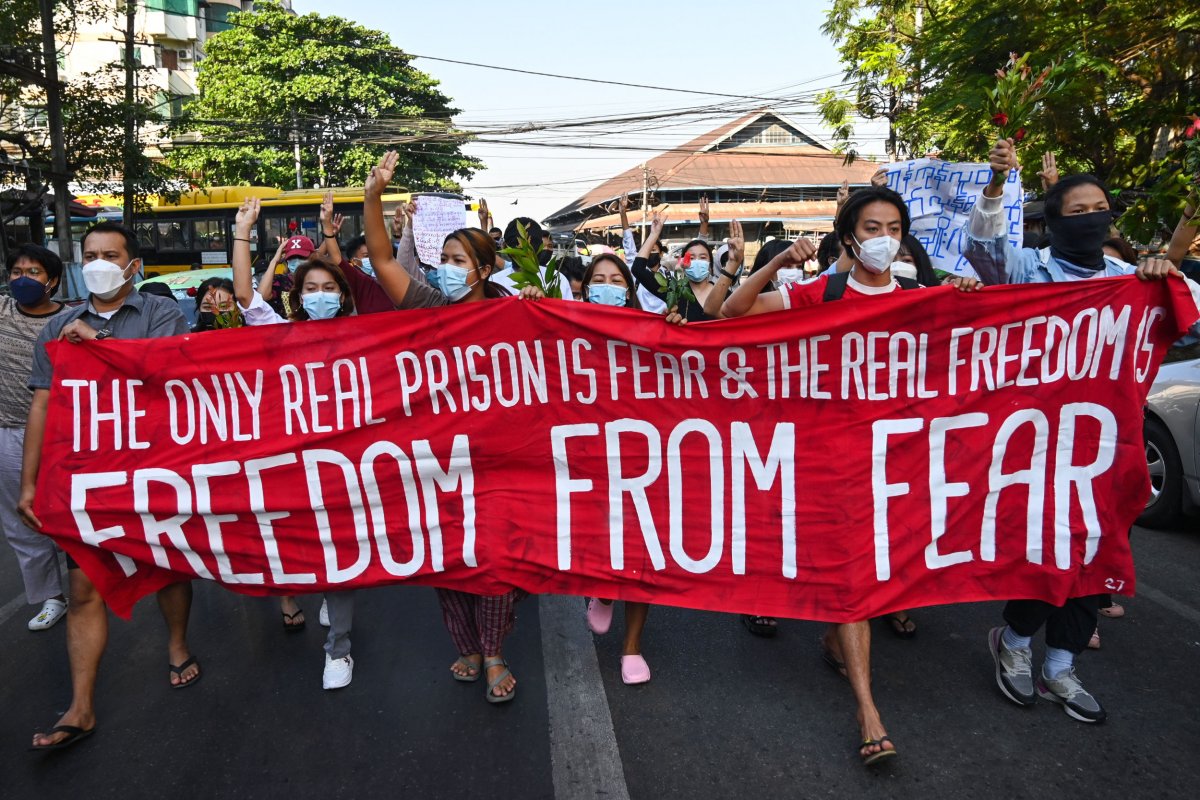 Myanmar, Death Sentences, Business with U.S., Protests