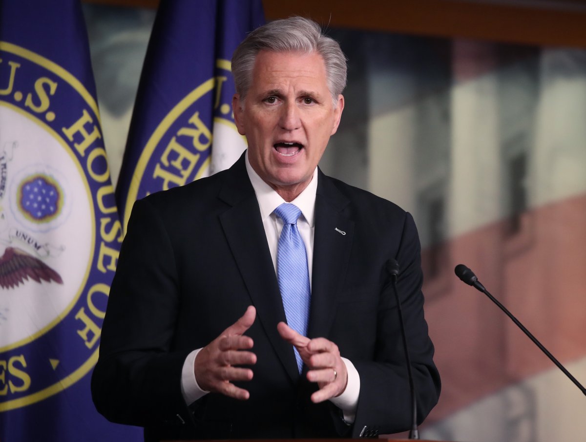 Kevin McCarthy Speaks at a News Conference