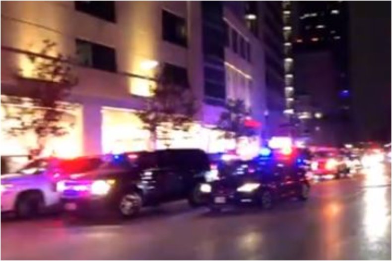 Police escort outside Houston hospital 