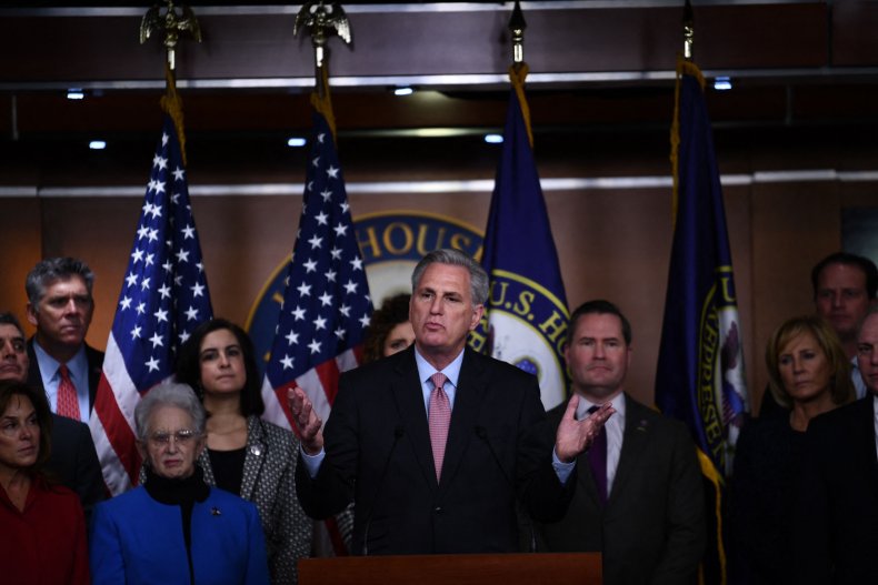 House Republican leader Kevin McCarthy