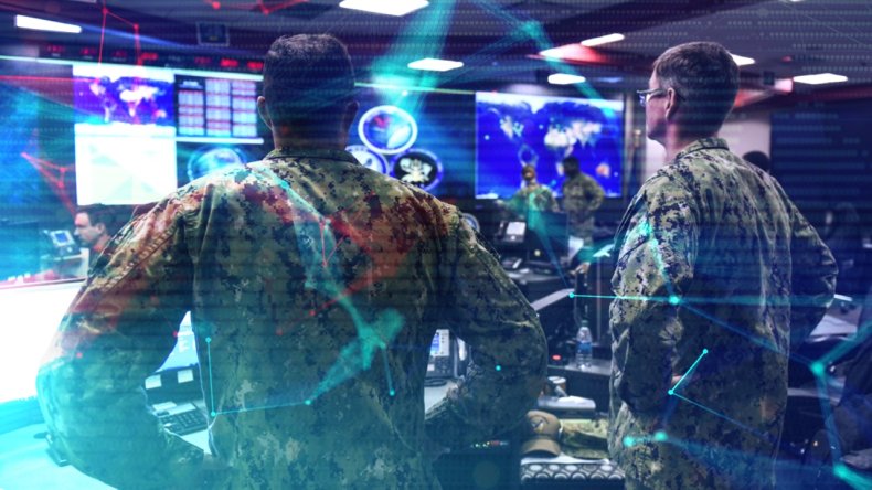 US, Navy, Cyber, Command, watch, floor
