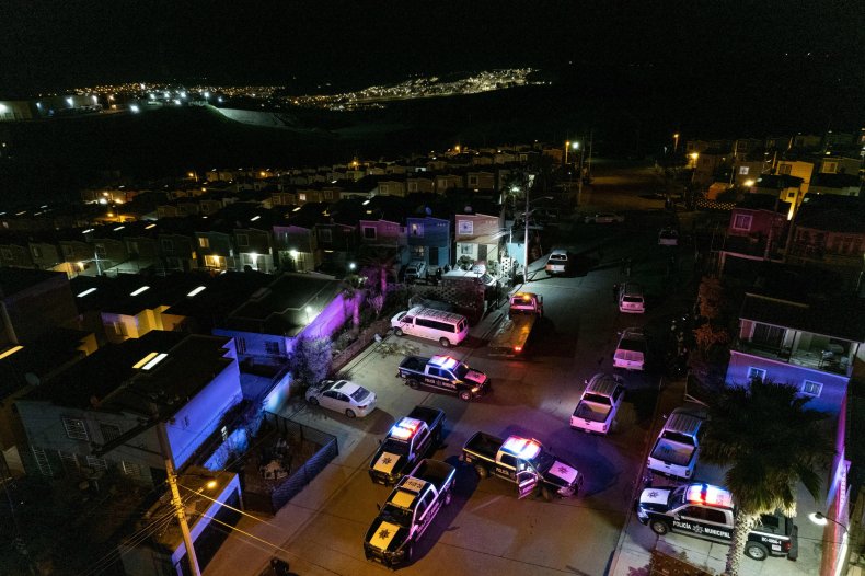 Crime scene outside murdered journalist's Mexico home