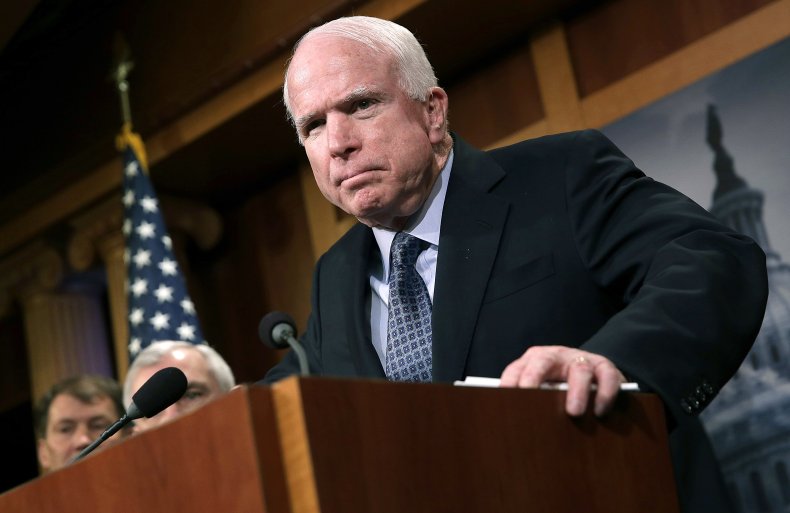 Senator John McCain Pictured in 2015