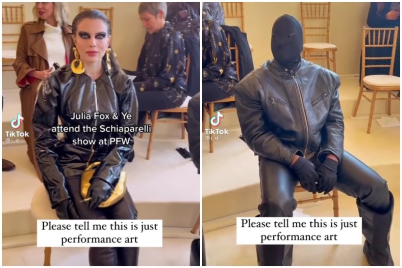 Kanye West and Julia Fox in Paris
