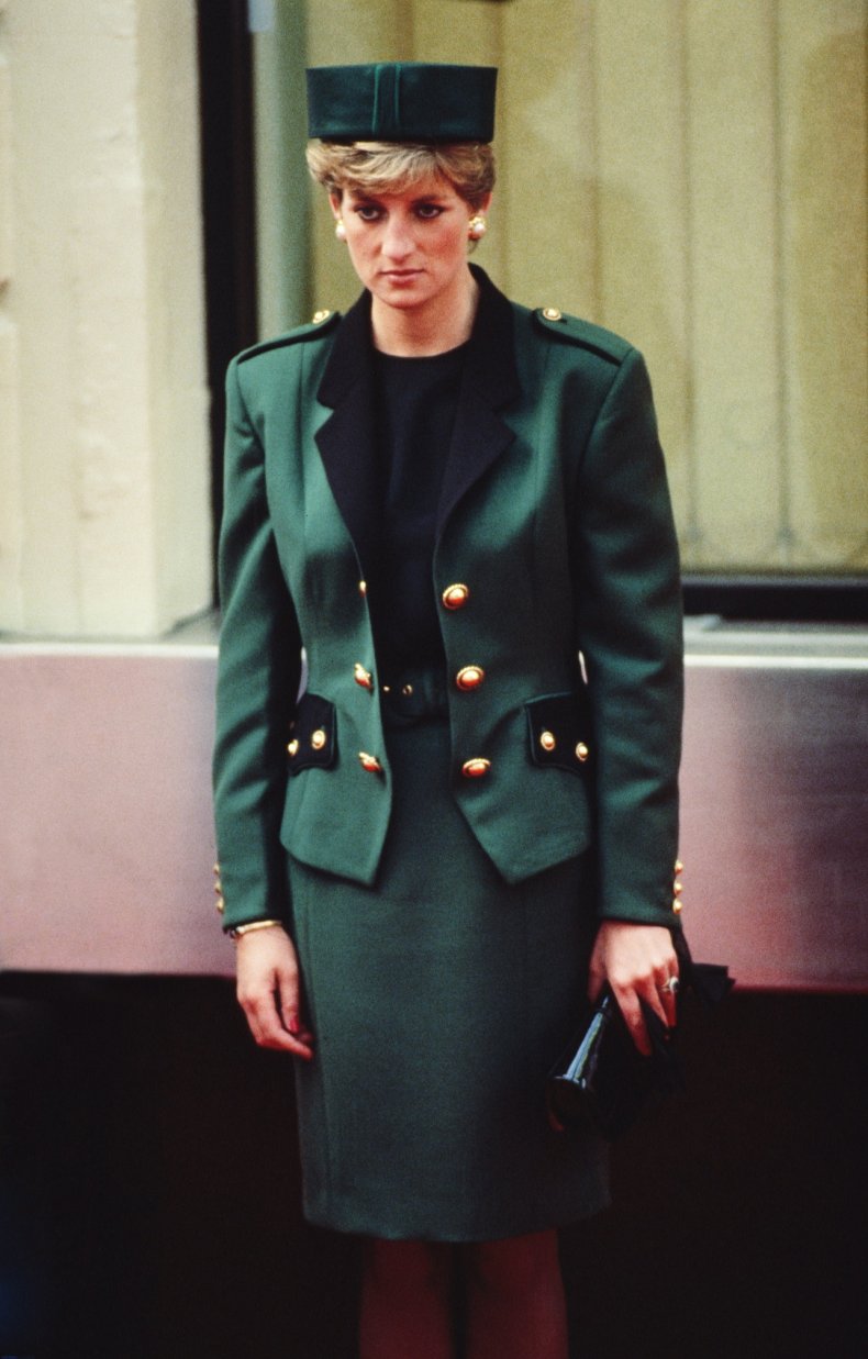 Princess Diana's Moschino Military Suit