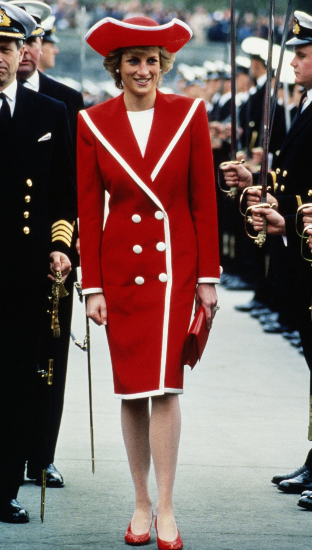 Princess Diana's Navy-Style Catherine Walker Dress