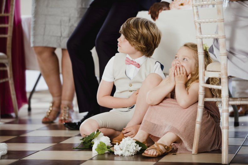 File photo of children at a wedding.
