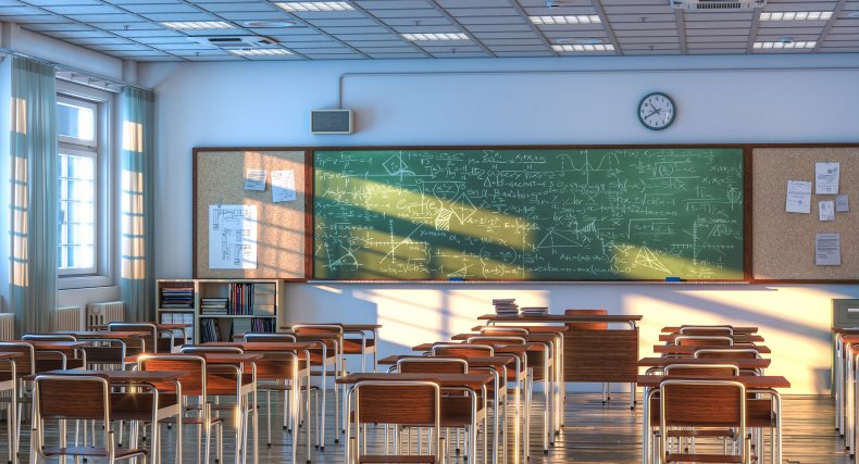 classroom, school, chalk board