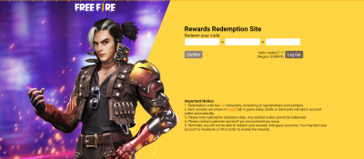 Garena Free Fire Rewards Redemption Site Codes