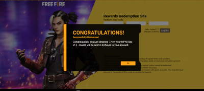 Garena Free Fire Rewards Redemption Site 