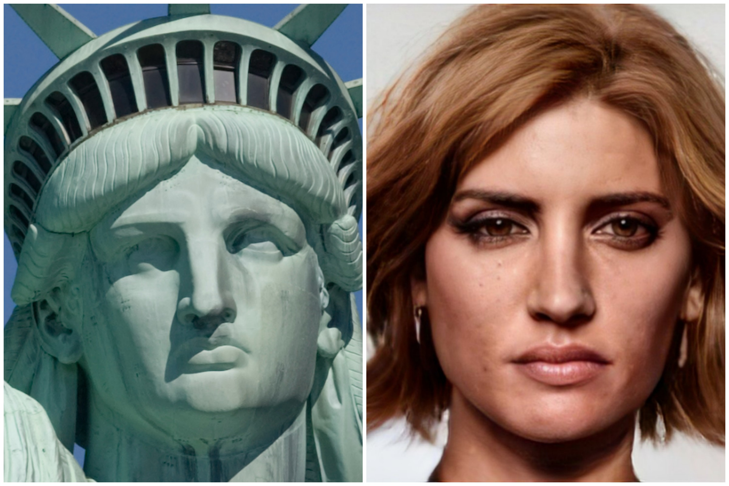 statue of liberty face