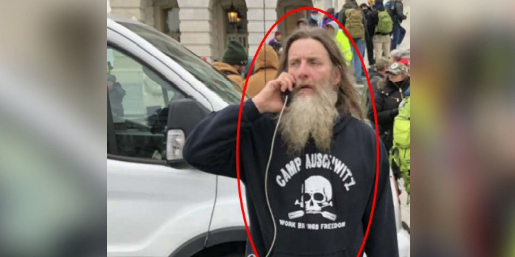 Capitol rioter in 'Camp Auschwitz' sweatshirt said identified as Virginia  man