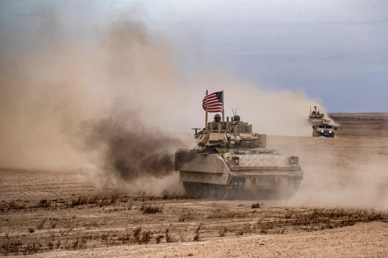 BFV drives during a joint military exercise