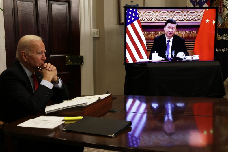 President Biden Meets Virtually With China's President