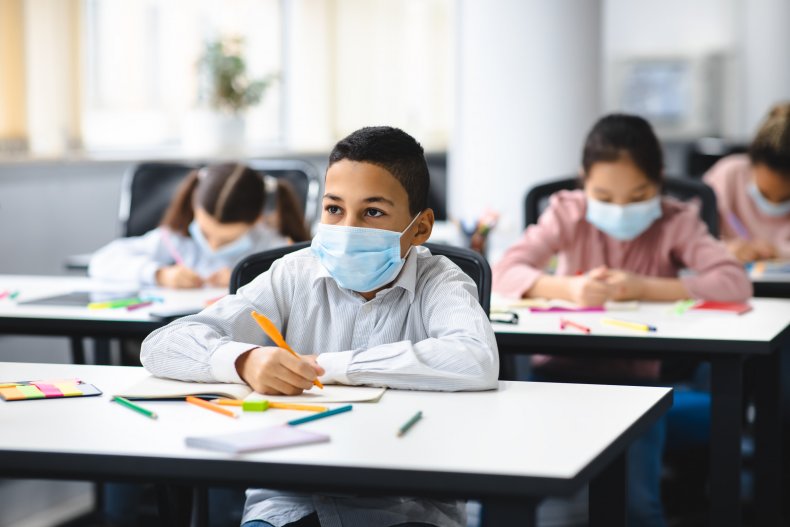 School classroom stock photo