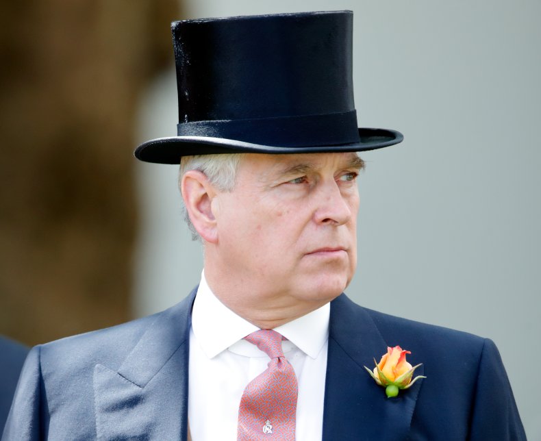 Prince Andrew at Ascot Racecourse