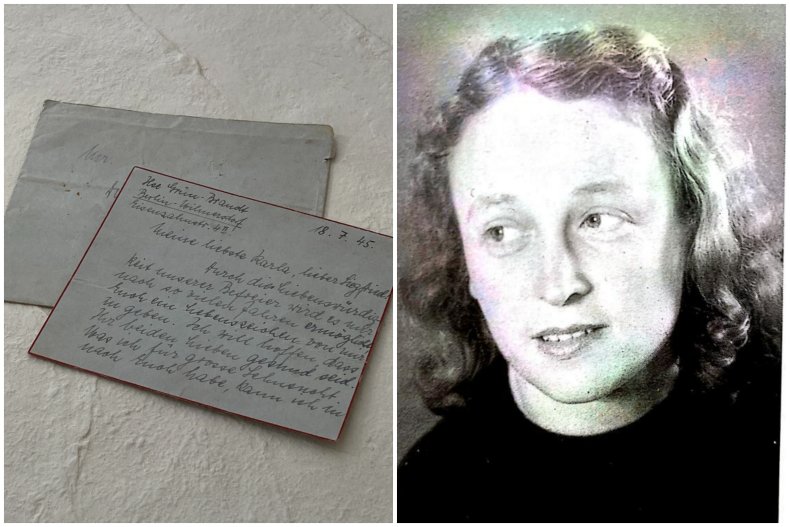  Ilse Loewenberg and the letter she wrote.