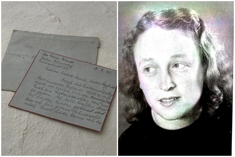 Ilse Loewenberg and the letter she wrote.