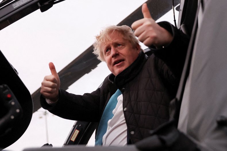 Johnson Gives Thumbs Up