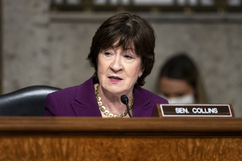 Susan Collins Supreme Court Joe Biden Rush