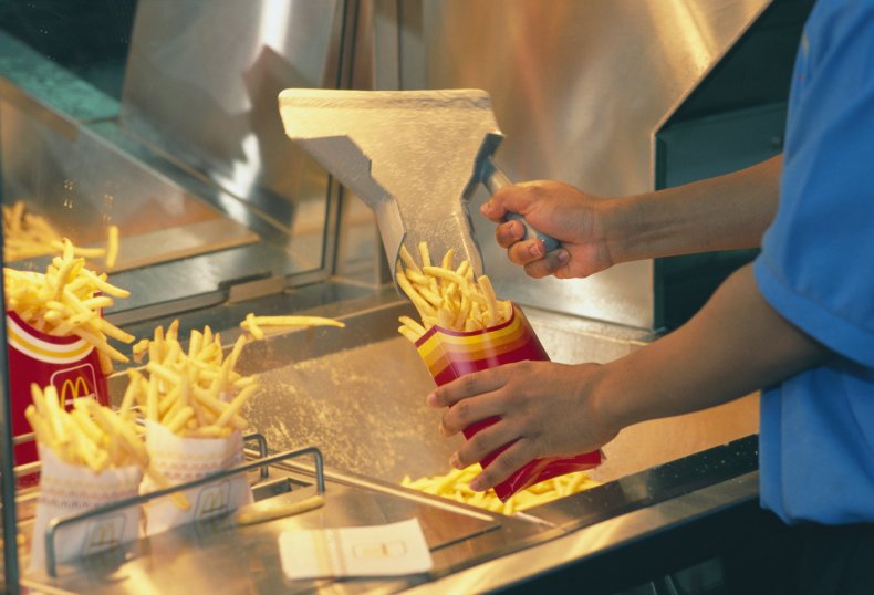 McDonalds large fries TikTok video
