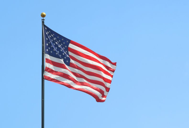  A detailed view of the American flag 