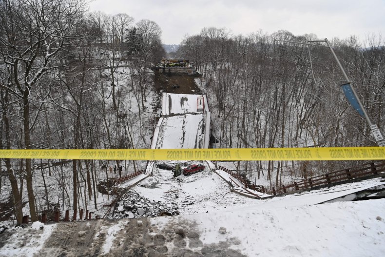Biden Tours PA Bridge Collapse