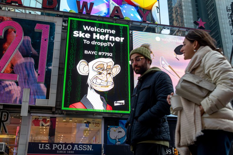 Bored Ape Yacht Club NFT billboard