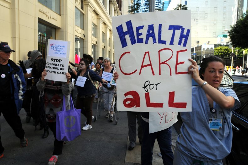 A Health Care Rally in Los Angeles