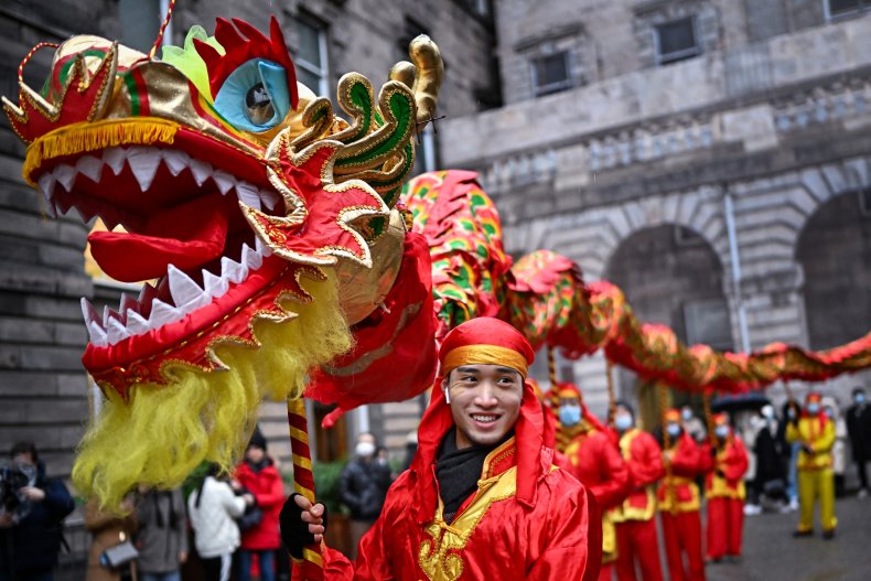 Chinese New Year festival in Scotland.