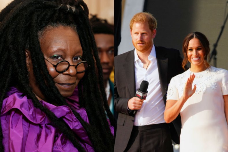 Whoopi Goldberg and Meghan Markle, Prince Harry