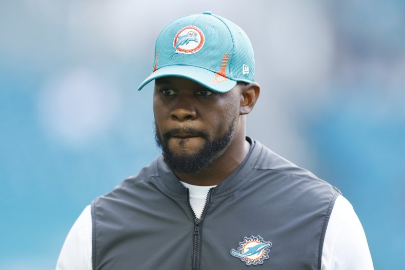 Brian Flores At Dolphins Game