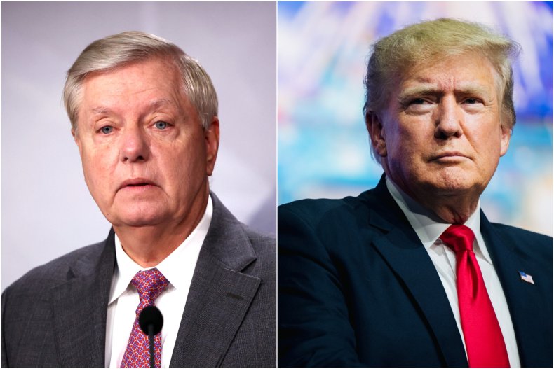 Composite Image Shows Graham and Trump