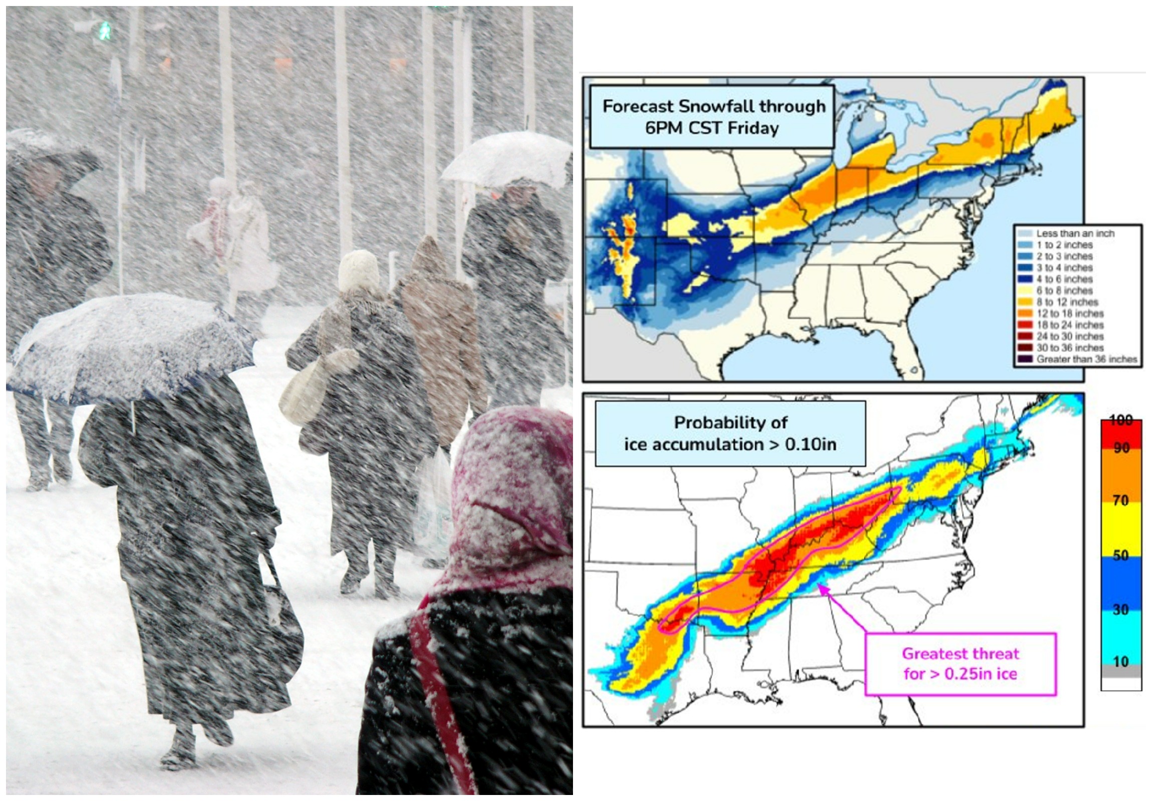 Winter Storm Landon Update Forecast and How Many Inches of Snow