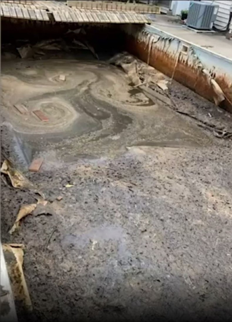 Photos of the Pougnet’s pool transformation.