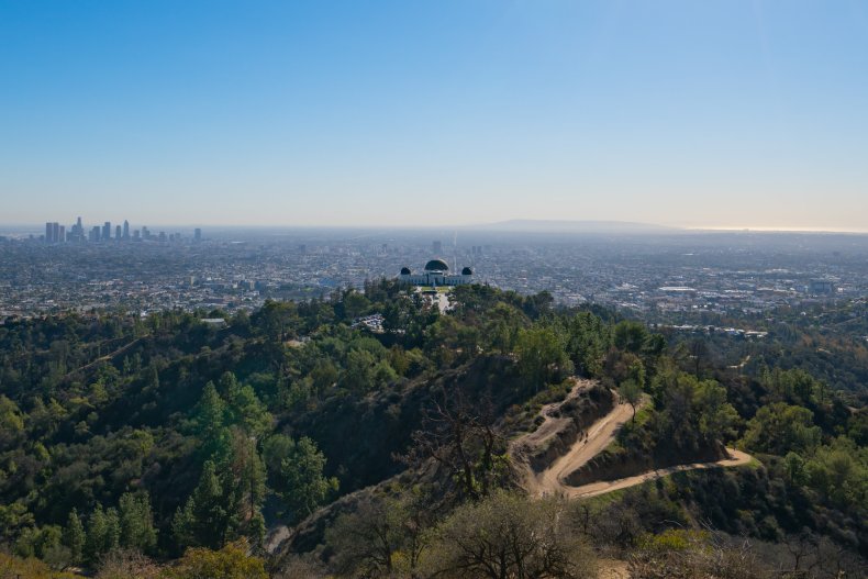 The Griffith Observatory Park in LA.