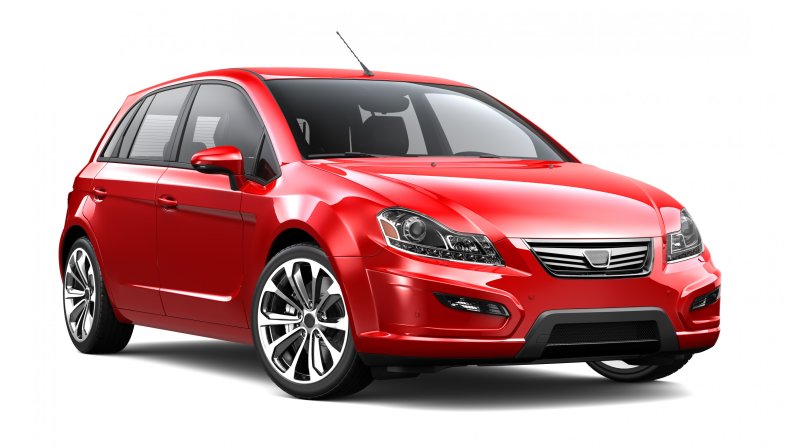 Generic red car
