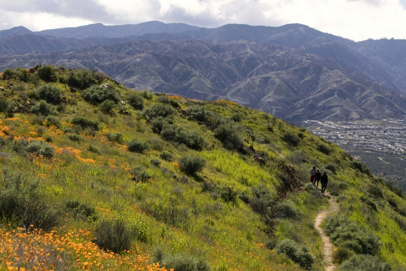 A view of California's Santa Ana Mountains.
