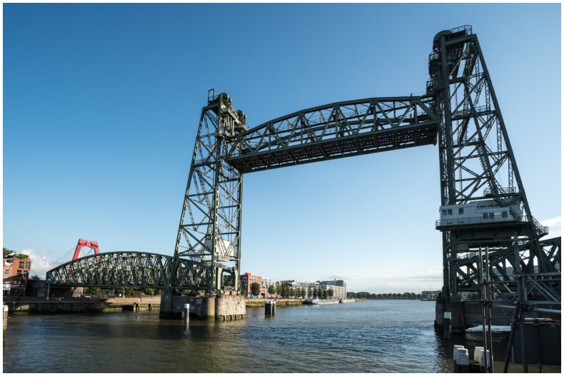 Stock image of the Koningshavenbrug in theNetherlands
