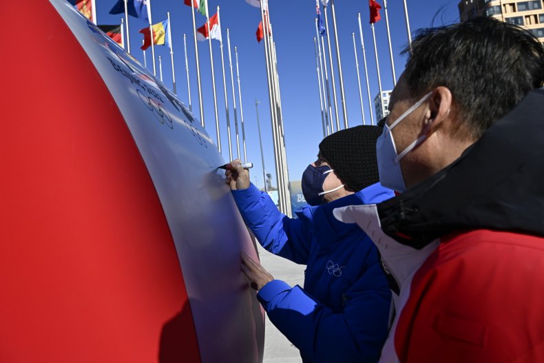 Olympic, Truce, Mural, ceremony, Beijing, 2022