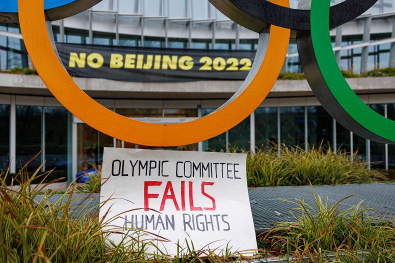 Placard at the entrance of IOC
