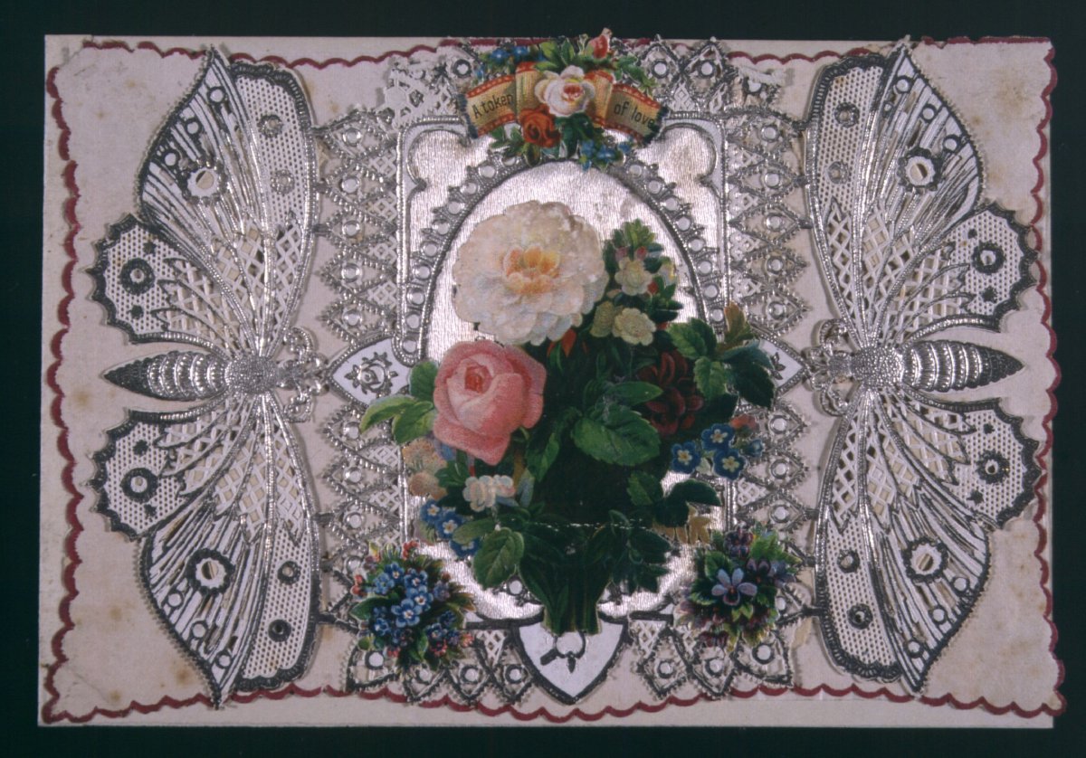 A Victorian Valentine's Day card, circa 1880.