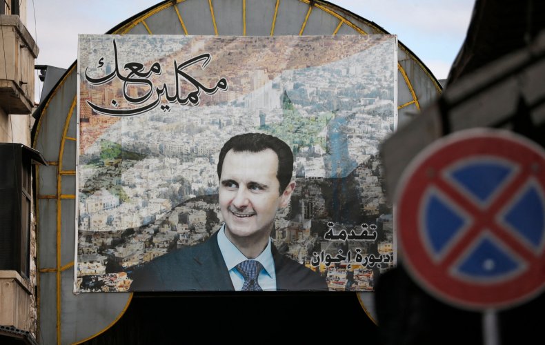 Bashar, Assad, portrait, Damascus, February, 2022