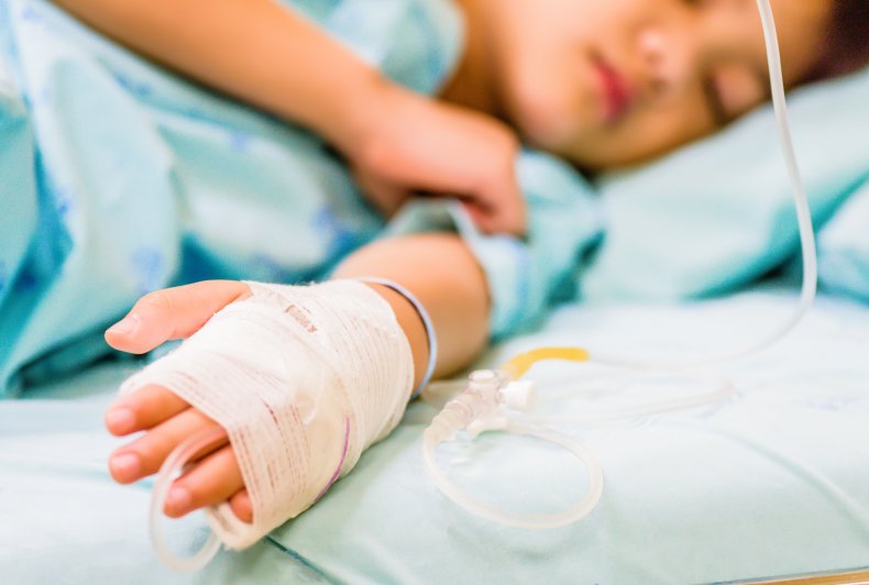 Boy Hospital Bed